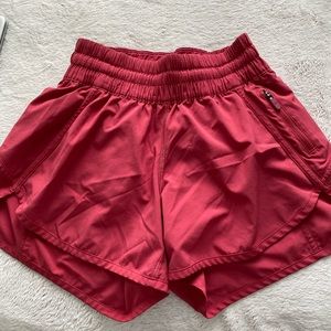 Red lulu shorts